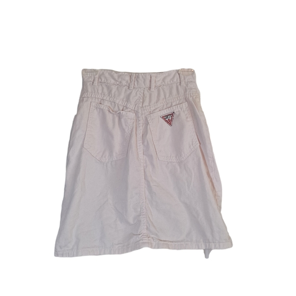 Guess Dresses & Skirts - Vintage Guess Triangle Pink Jean Skirt Size 25